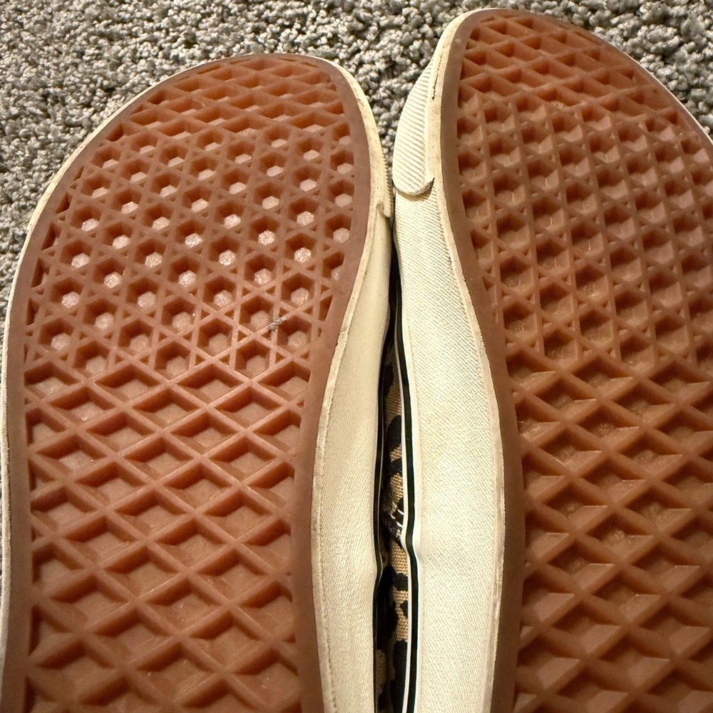 Vans Black and Tan Leopard Sneakers - Picture 3 of 5